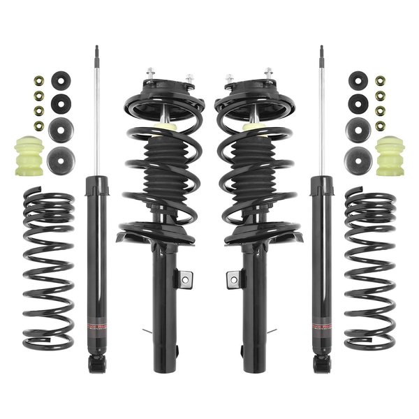 Unity 98300 Front and Rear Lowering Complete Strut Assembly Kit